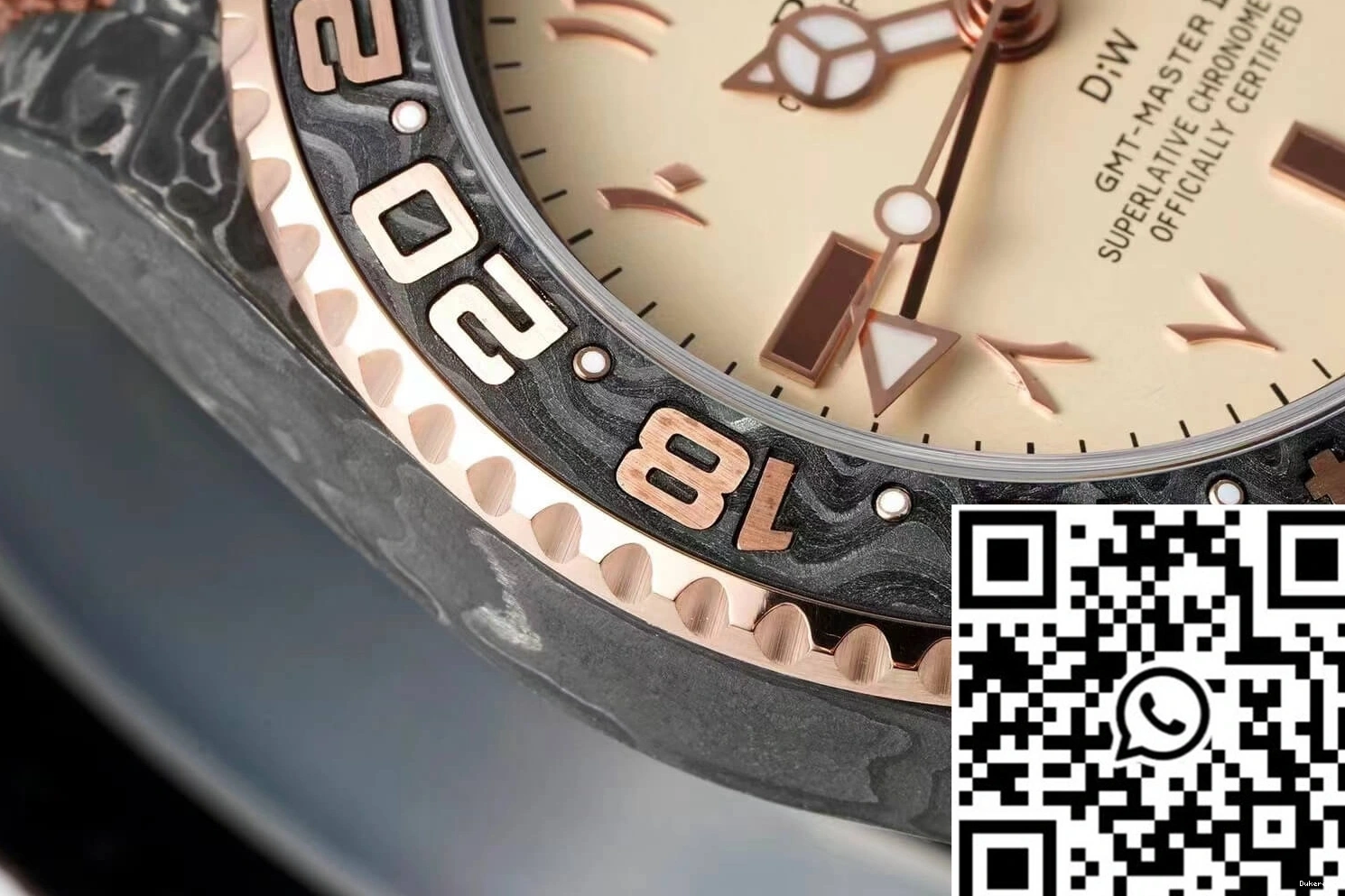 GMT-MASTER II Rolex Strap Fiber Carbon Brown Diw Fabric 0501